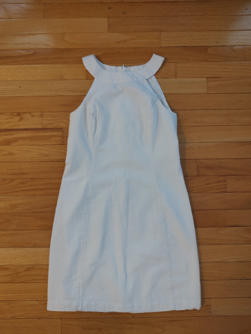 Vineyard Vines seersucker halter sheath dress 2 EUC